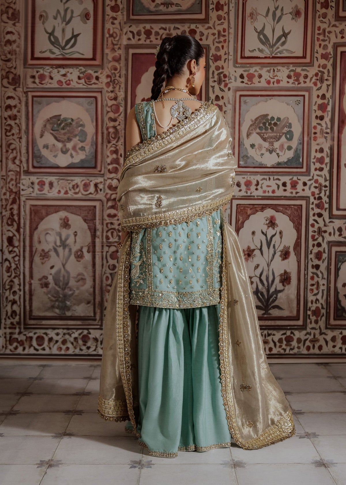 Mahgul | Portraits of Anaya | Turqoise Sea by Mahgul - Designer Dress - Type: Ladies Clothes - Available at Libayah - 100% Original