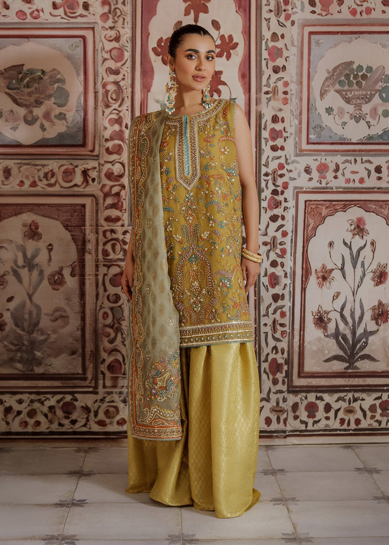 Mahgul | Portraits of Anaya | Saffron Shores by Mahgul - Designer Dress - Type: Ladies Clothes - Available at Libayah - 100% Original