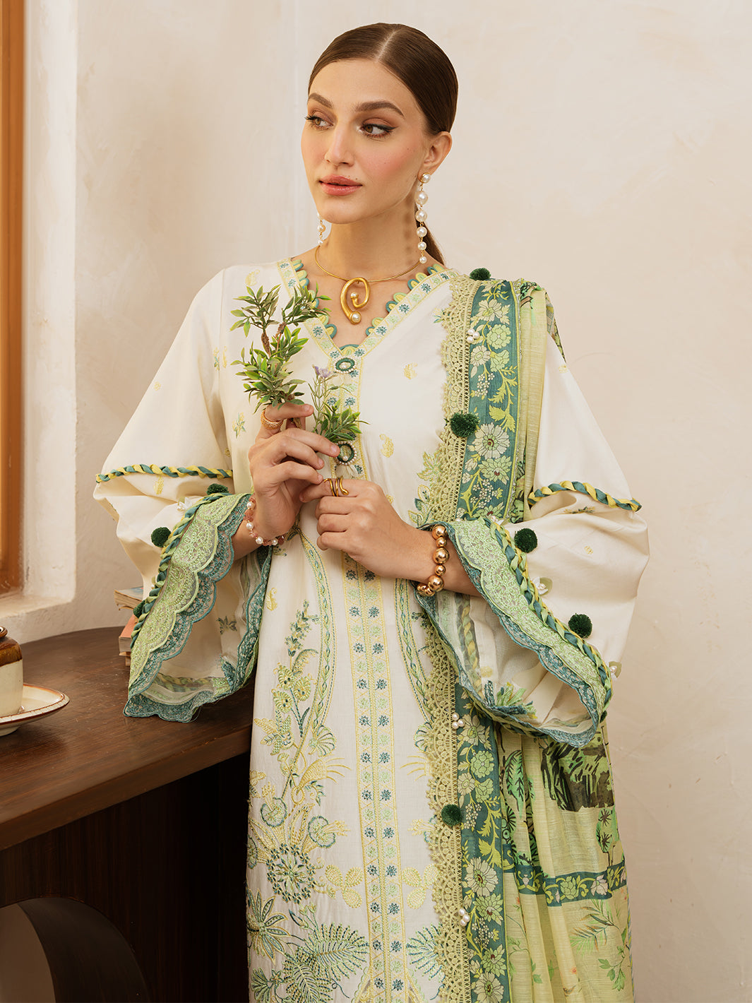 Mahnur | Florence Luxury Lawn 25 | MAHGUL by Mahnur - Designer Dress - Type: Ladies Clothes - Available at Libayah - 100% Original