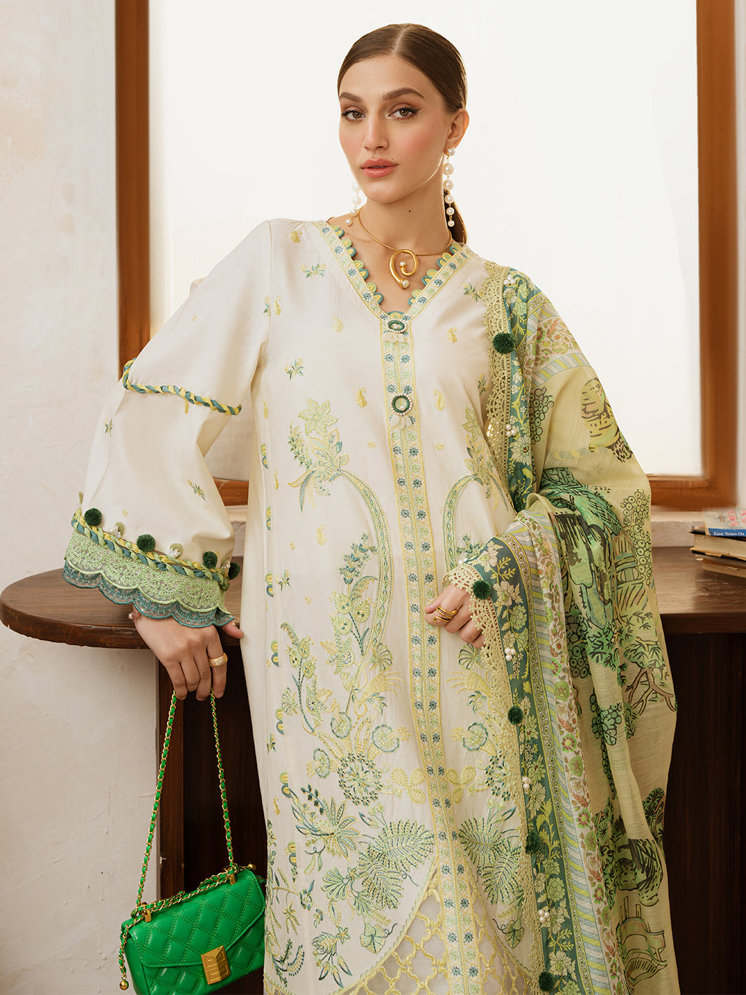 Mahnur | Florence Luxury Lawn 25 | MAHGUL by Mahnur - Designer Dress - Type: Ladies Clothes - Available at Libayah - 100% Original