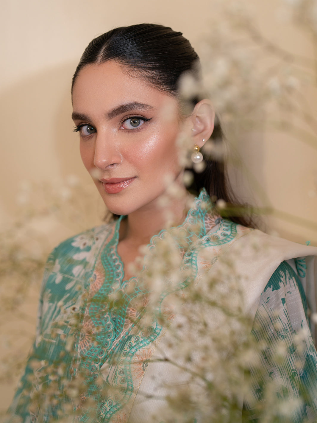 Mahnur | Leila Winter 24 |  Azure by Mahnur - Designer Dress - Type: Ladies Clothes - Available at Libayah - 100% Original