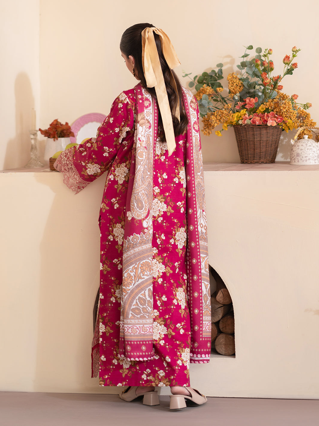 Mahnur | Leila Winter 24 |  Camellia by Mahnur - Designer Dress - Type: Ladies Clothes - Available at Libayah - 100% Original