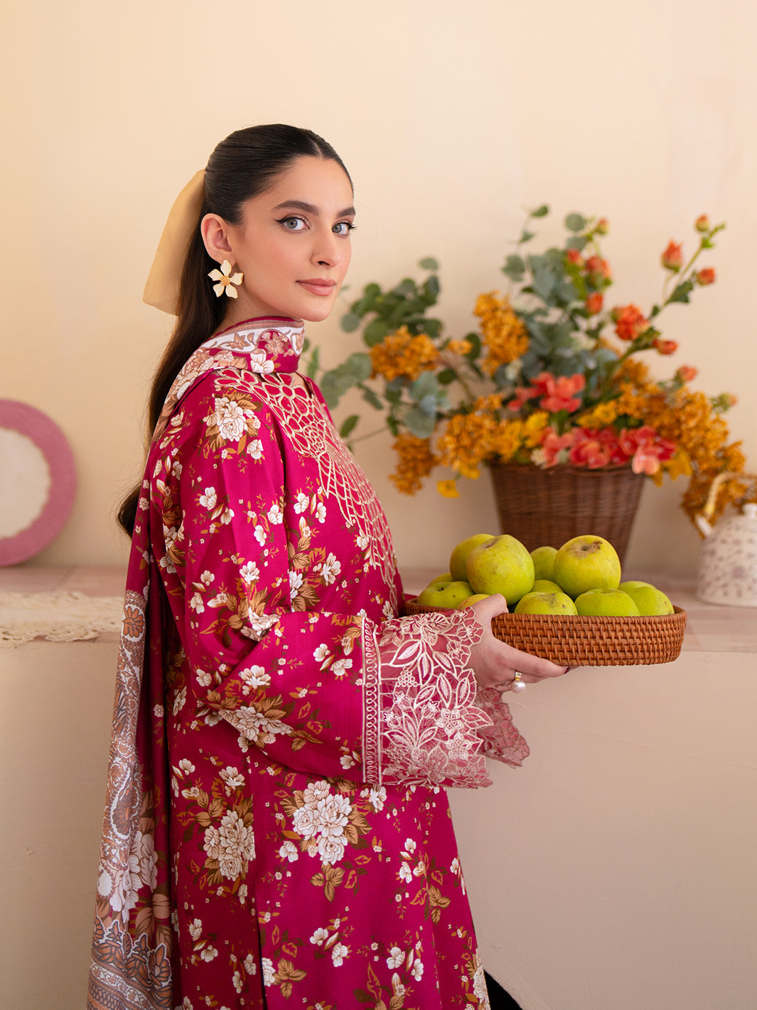 Mahnur | Leila Winter 24 |  Camellia by Mahnur - Designer Dress - Type: Ladies Clothes - Available at Libayah - 100% Original