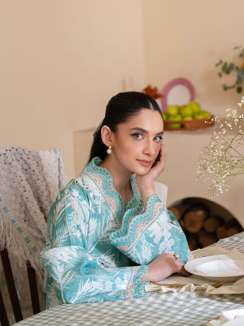 Mahnur | Leila Winter 24 |  Azure by Mahnur - Designer Dress - Type: Ladies Clothes - Available at Libayah - 100% Original