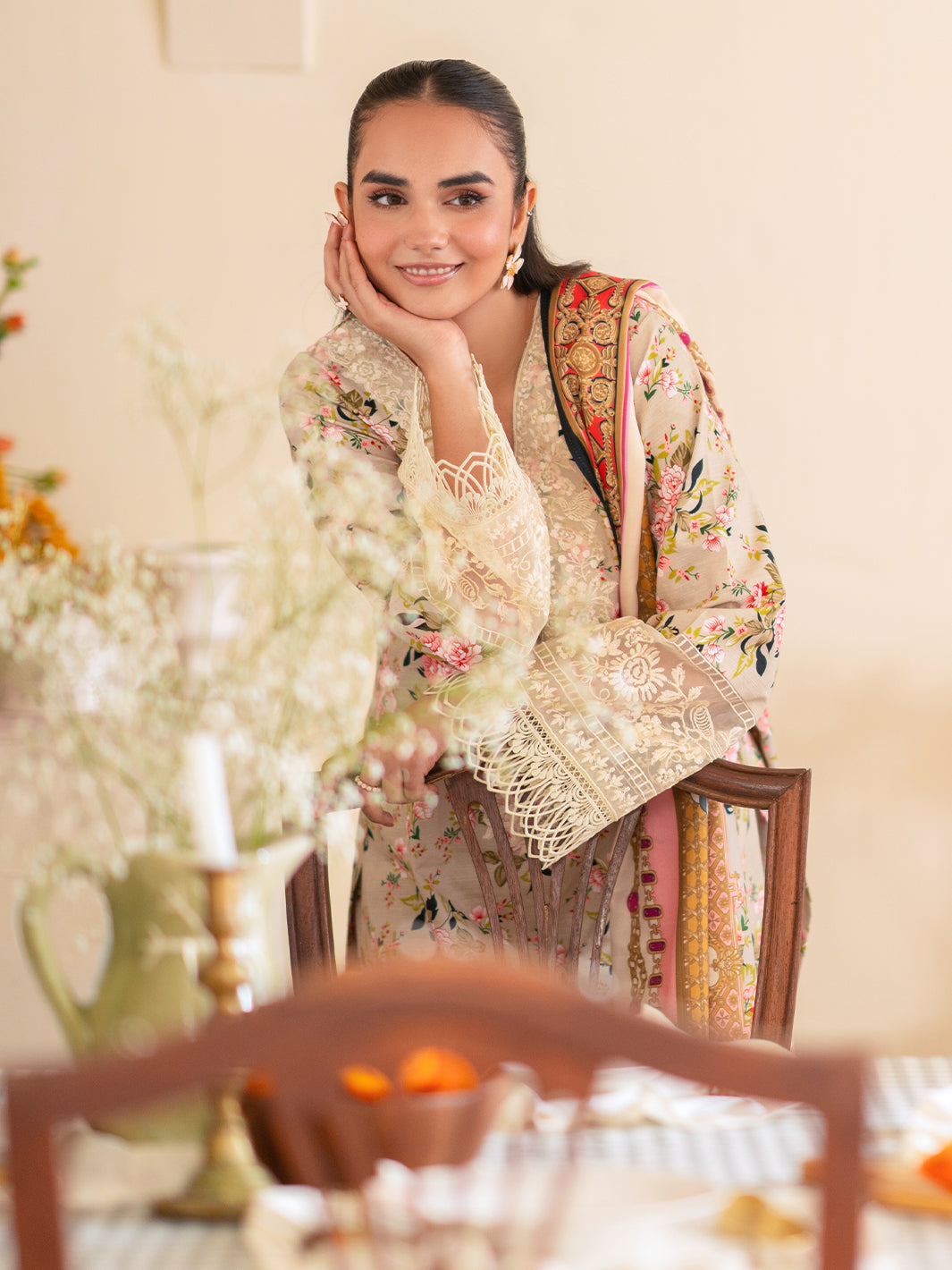 Mahnur | Leila Winter 24 |  Floret by Mahnur - Designer Dress - Type: Ladies Clothes - Available at Libayah - 100% Original