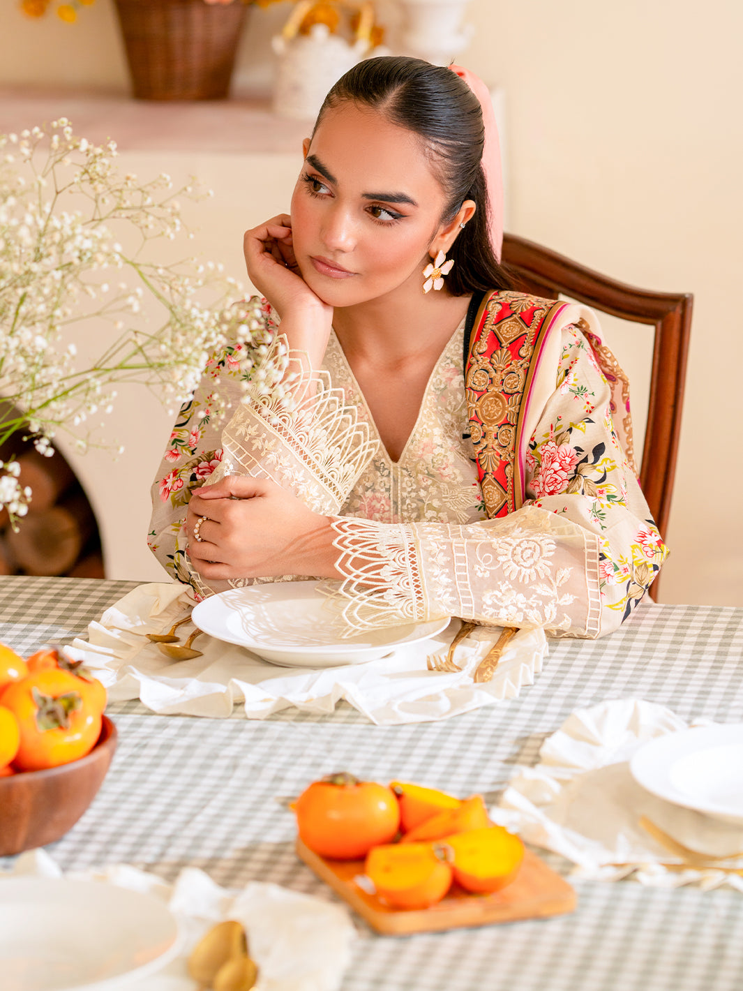 Mahnur | Leila Winter 24 |  Floret by Mahnur - Designer Dress - Type: Ladies Clothes - Available at Libayah - 100% Original