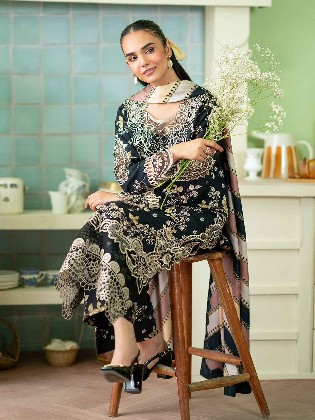 Mahnur | Leila Winter 24 |  Giselle by Mahnur - Designer Dress - Type: Ladies Clothes - Available at Libayah - 100% Original