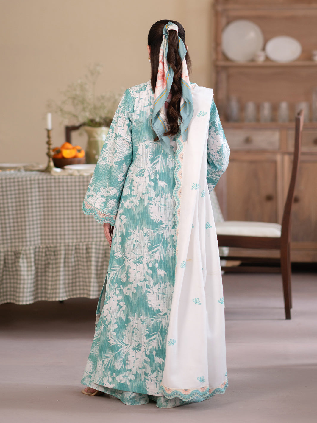 Mahnur | Leila Winter 24 |  Azure by Mahnur - Designer Dress - Type: Ladies Clothes - Available at Libayah - 100% Original