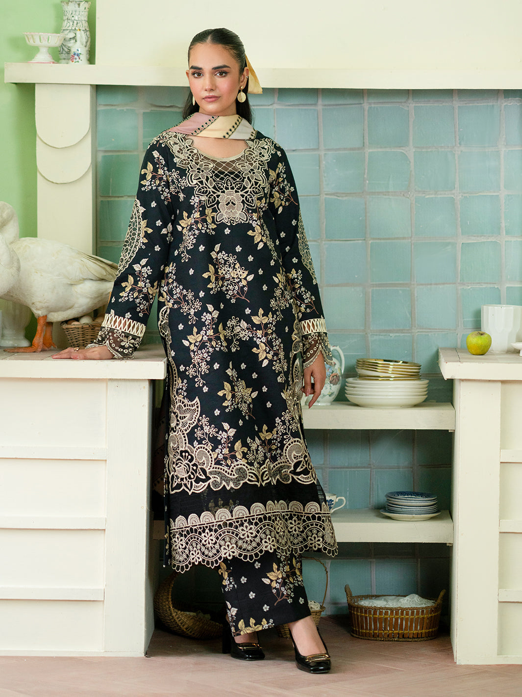 Mahnur | Leila Winter 24 |  Giselle by Mahnur - Designer Dress - Type: Ladies Clothes - Available at Libayah - 100% Original