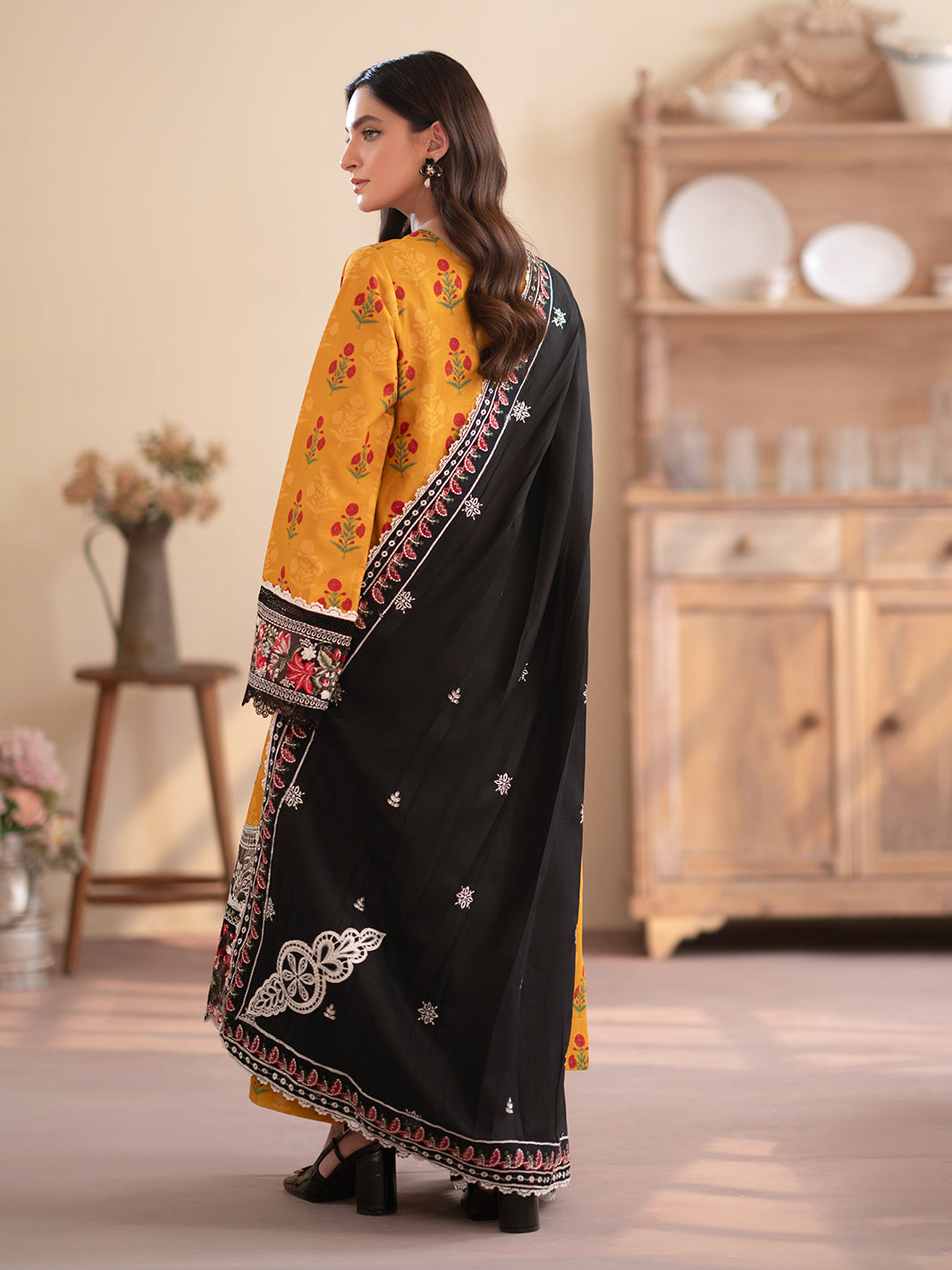 Mahnur | Leila Winter 24 |  Marigold by Mahnur - Designer Dress - Type: Ladies Clothes - Available at Libayah - 100% Original