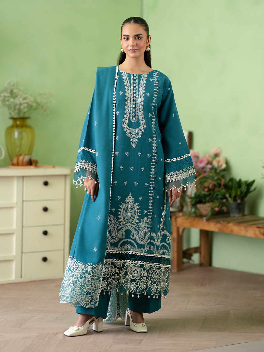 Mahnur | Leila Winter 24 |  Meris by Mahnur - Designer Dress - Type: Ladies Clothes - Available at Libayah - 100% Original