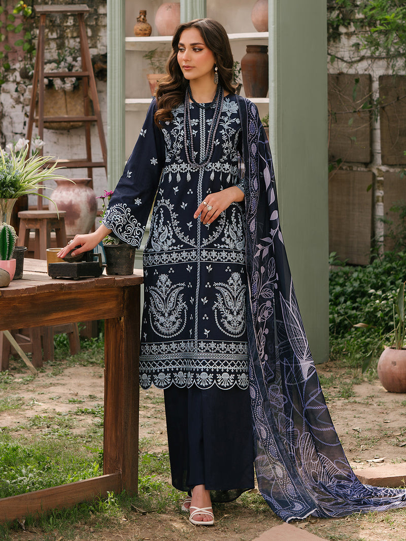 Mahnur | Masakali Luxury Lawn 24 | MK 03 - B by Mahnur - Designer Dress - Type: Ladies Clothes - Available at Libayah - 100% Original