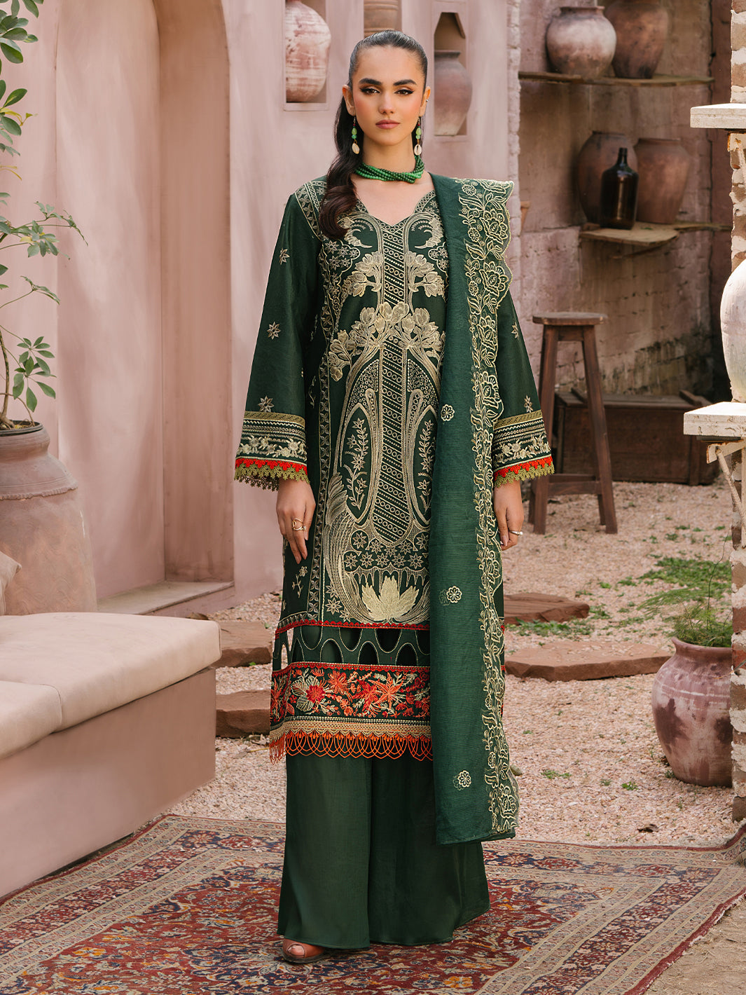 Mahnur | Masakali Luxury Lawn 24 | MK 04 - B by Mahnur - Designer Dress - Type: Ladies Clothes - Available at Libayah - 100% Original