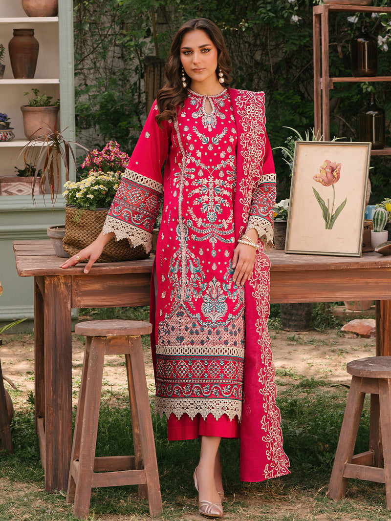 Mahnur | Masakali Luxury Lawn 24 | MK 06 - B by Mahnur - Designer Dress - Type: Ladies Clothes - Available at Libayah - 100% Original