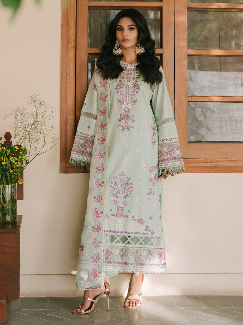 Mahnur | Shanaya Luxury Lawn 25 | Hooriya by Mahnur - Designer Dress - Type: Ladies Clothes - Available at Libayah - 100% Original