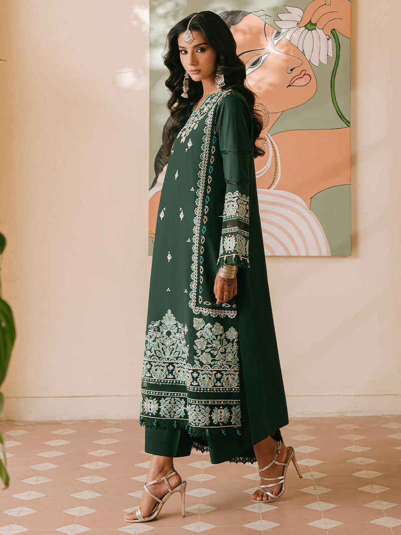 Mahnur | Shanaya Luxury Lawn 25 | Siyahgul by Mahnur - Designer Dress - Type: Ladies Clothes - Available at Libayah - 100% Original
