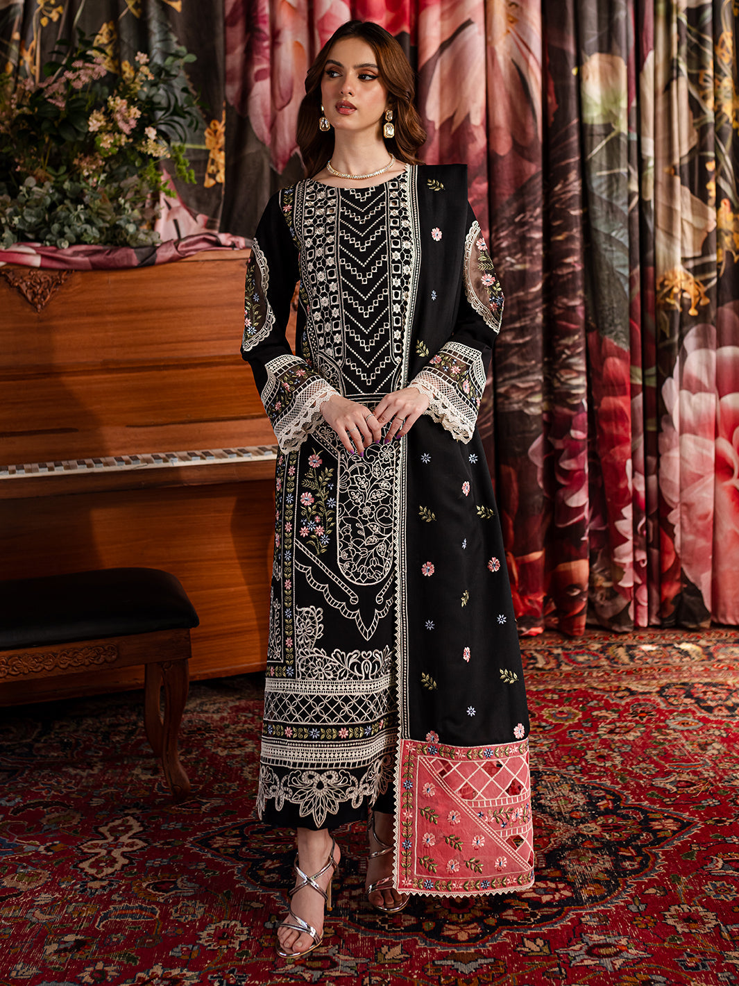 Mahnur | Veronica Luxury Karandi 24 | NORA by Mahnur - Designer Dress - Type: Ladies Clothes - Available at Libayah - 100% Original