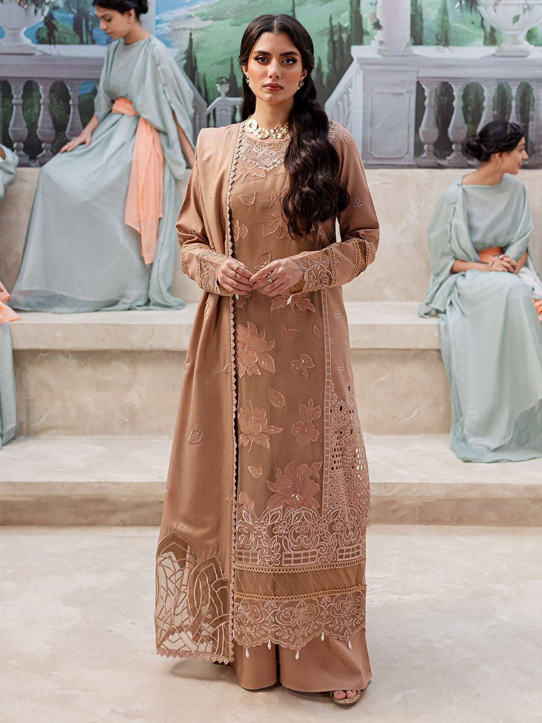 Mahnur | Veronica Luxury Karandi 24 | PENELOPE by Mahnur - Designer Dress - Type: Ladies Clothes - Available at Libayah - 100% Original