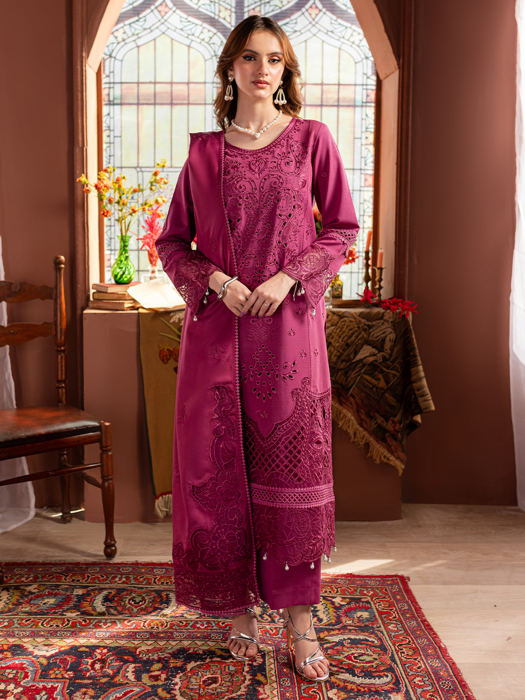 Mahnur | Veronica Luxury Karandi 24 | ROSAMUND by Mahnur - Designer Dress - Type: Ladies Clothes - Available at Libayah - 100% Original