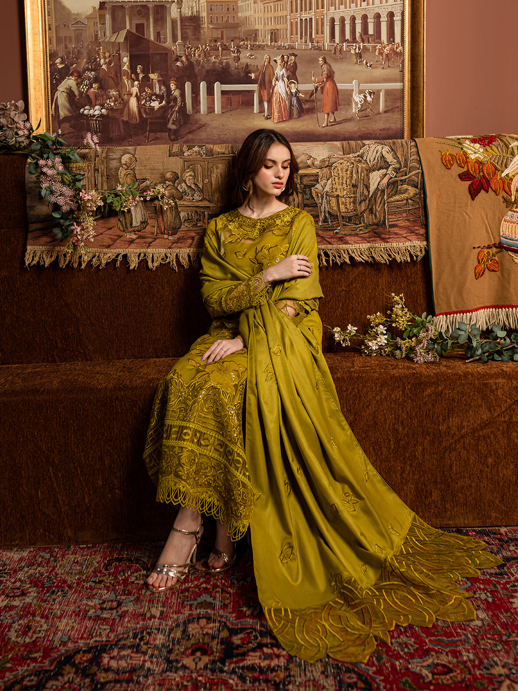 Mahnur | Veronica Luxury Karandi 24 | VICTORIA by Mahnur - Designer Dress - Type: Ladies Clothes - Available at Libayah - 100% Original