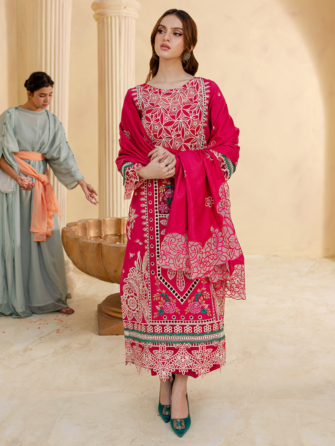 Mahnur | Veronica Luxury Karandi 24 | ELEANOR by Mahnur - Designer Dress - Type: Ladies Clothes - Available at Libayah - 100% Original