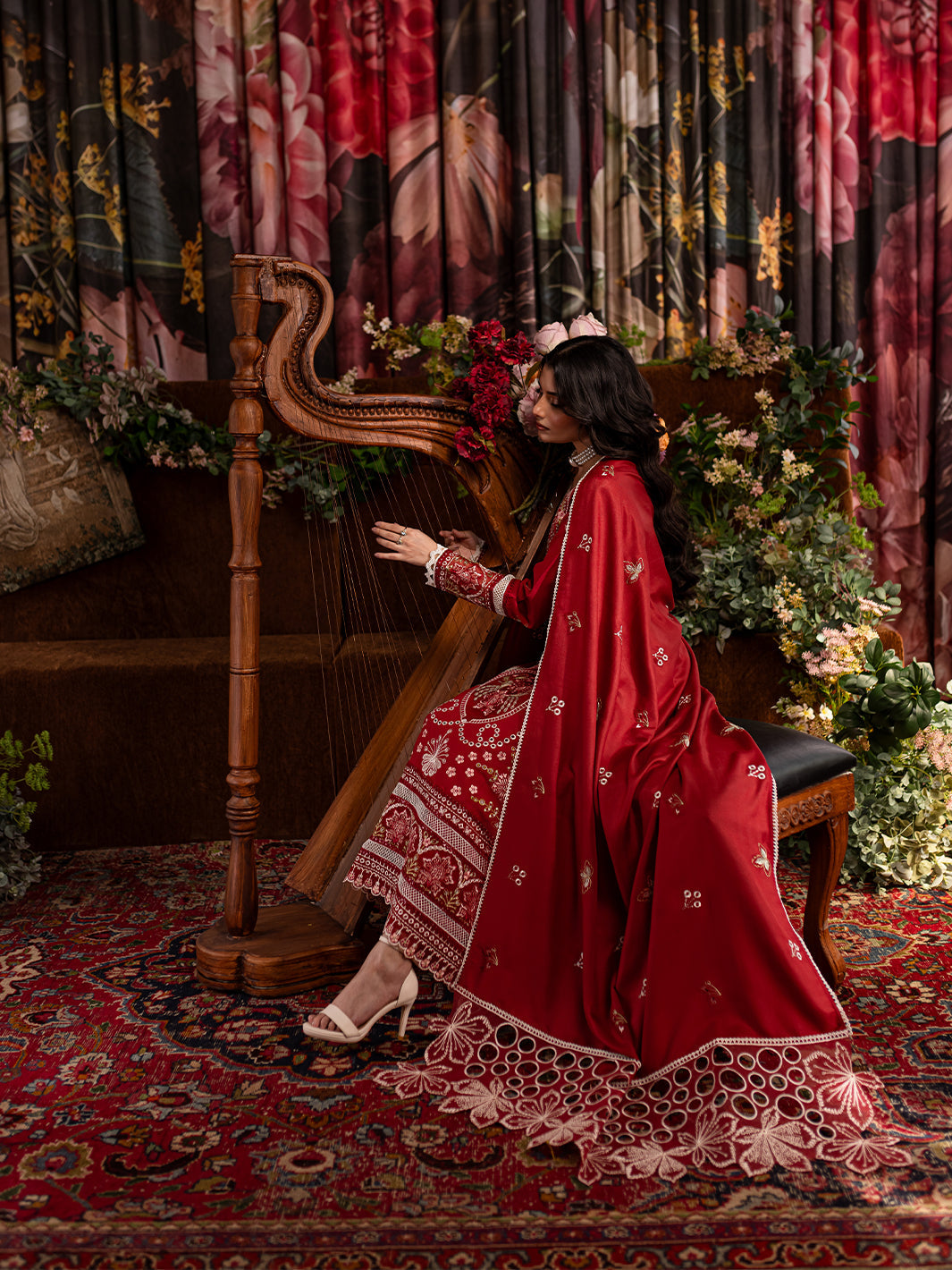 Mahnur | Veronica Luxury Karandi 24 | LILLIAN by Mahnur - Designer Dress - Type: Ladies Clothes - Available at Libayah - 100% Original