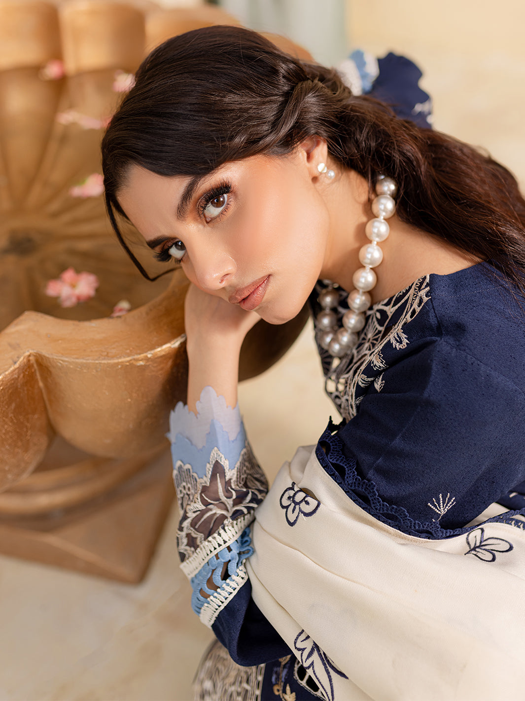 Mahnur | Veronica Luxury Karandi 24 | MABEL by Mahnur - Designer Dress - Type: Ladies Clothes - Available at Libayah - 100% Original