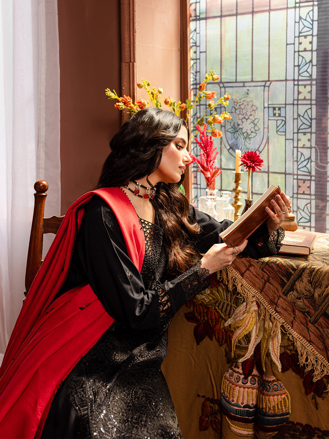 Mahnur | Veronica Luxury Karandi 24 | MARGARET by Mahnur - Designer Dress - Type: Ladies Clothes - Available at Libayah - 100% Original