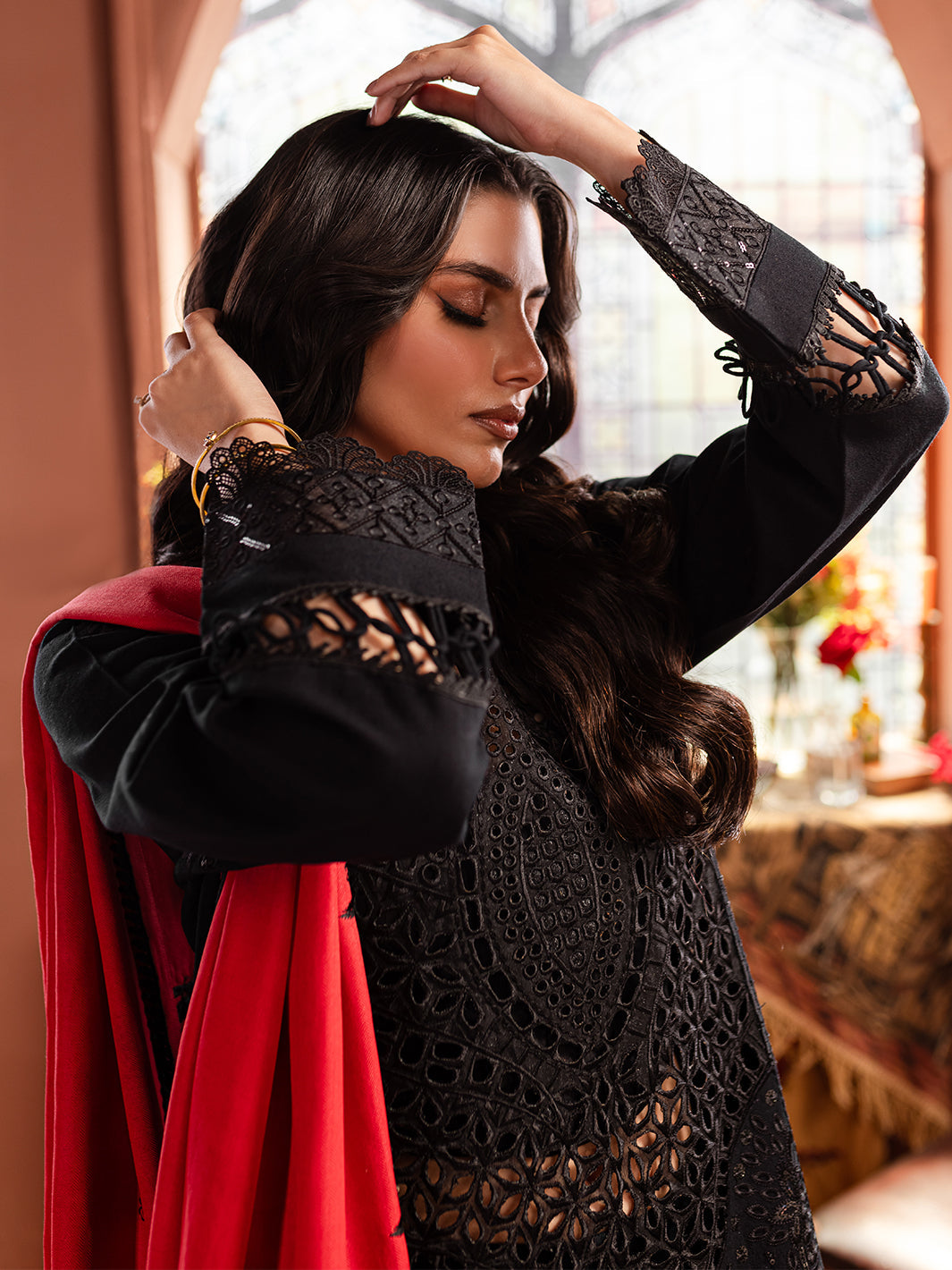 Mahnur | Veronica Luxury Karandi 24 | MARGARET by Mahnur - Designer Dress - Type: Ladies Clothes - Available at Libayah - 100% Original