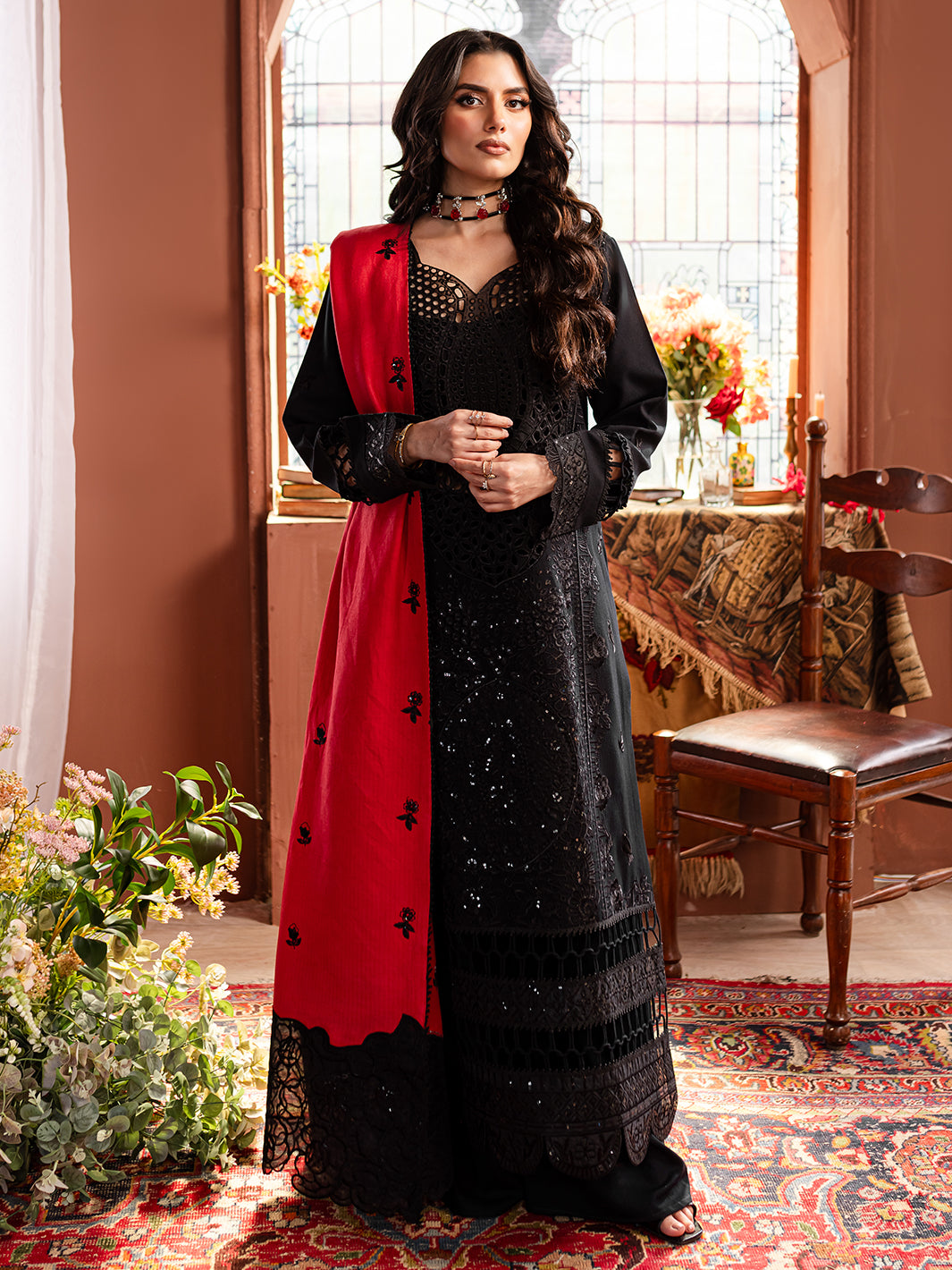 Mahnur | Veronica Luxury Karandi 24 | MARGARET by Mahnur - Designer Dress - Type: Ladies Clothes - Available at Libayah - 100% Original