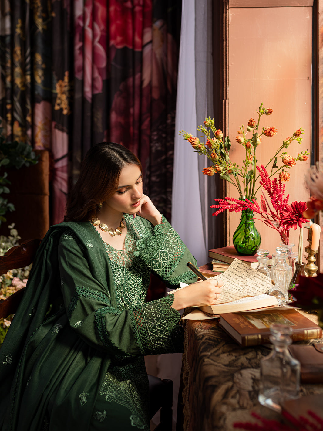 Mahnur | Veronica Luxury Karandi 24 | MATLIDA by Mahnur - Designer Dress - Type: Ladies Clothes - Available at Libayah - 100% Original