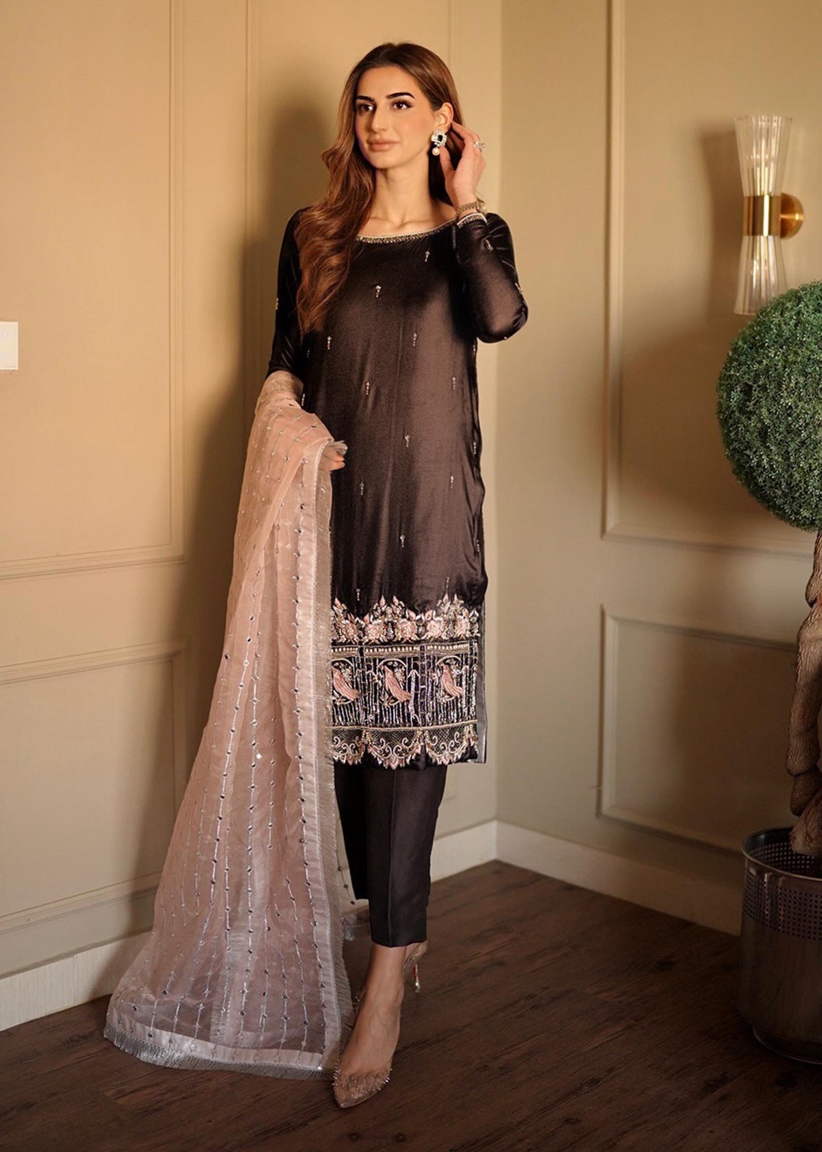 Mahum Asad | Winter Edit | Camila by Mahum Asad - Designer Dress - Type: Ladies Clothes - Available at Libayah - 100% Original