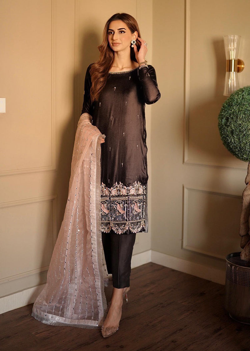 Mahum Asad | Winter Edit | Camila by Mahum Asad - Designer Dress - Type: Ladies Clothes - Available at Libayah - 100% Original