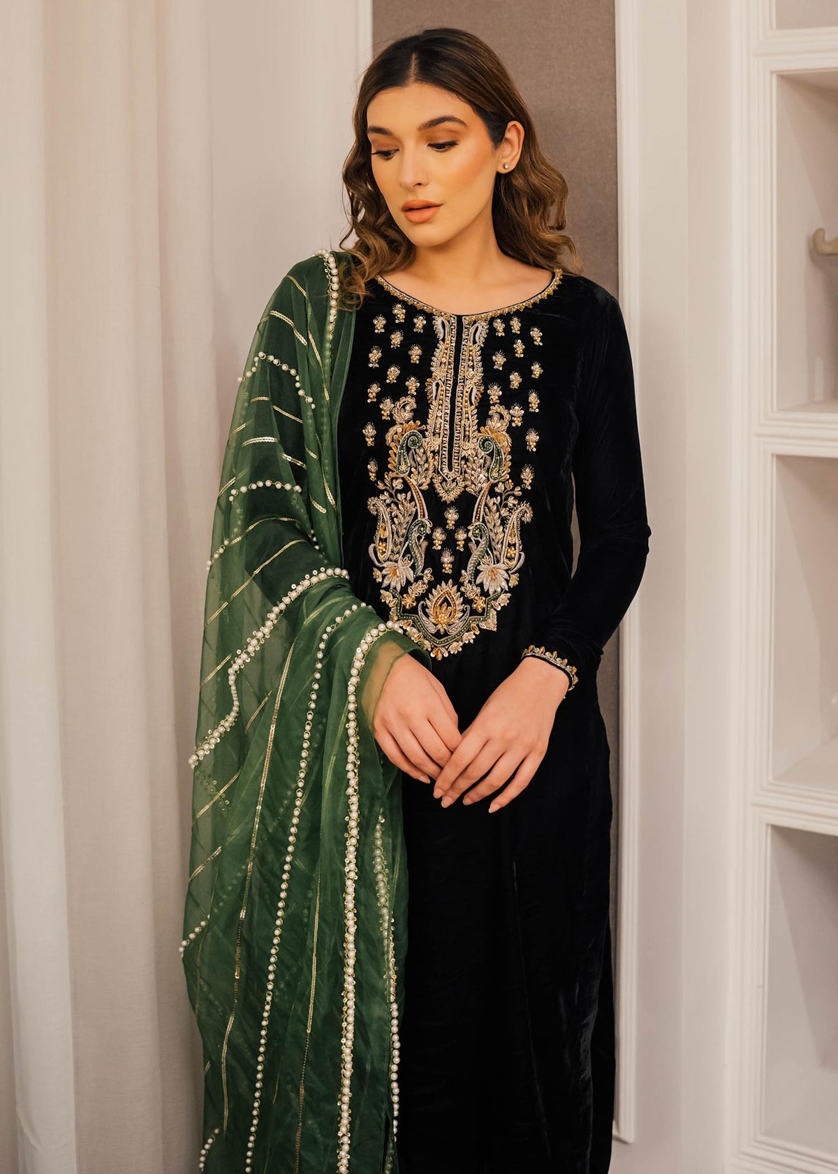 Mahum Asad | Winter Edit | Ivy by Mahum Asad - Designer Dress - Type: Ladies Clothes - Available at Libayah - 100% Original