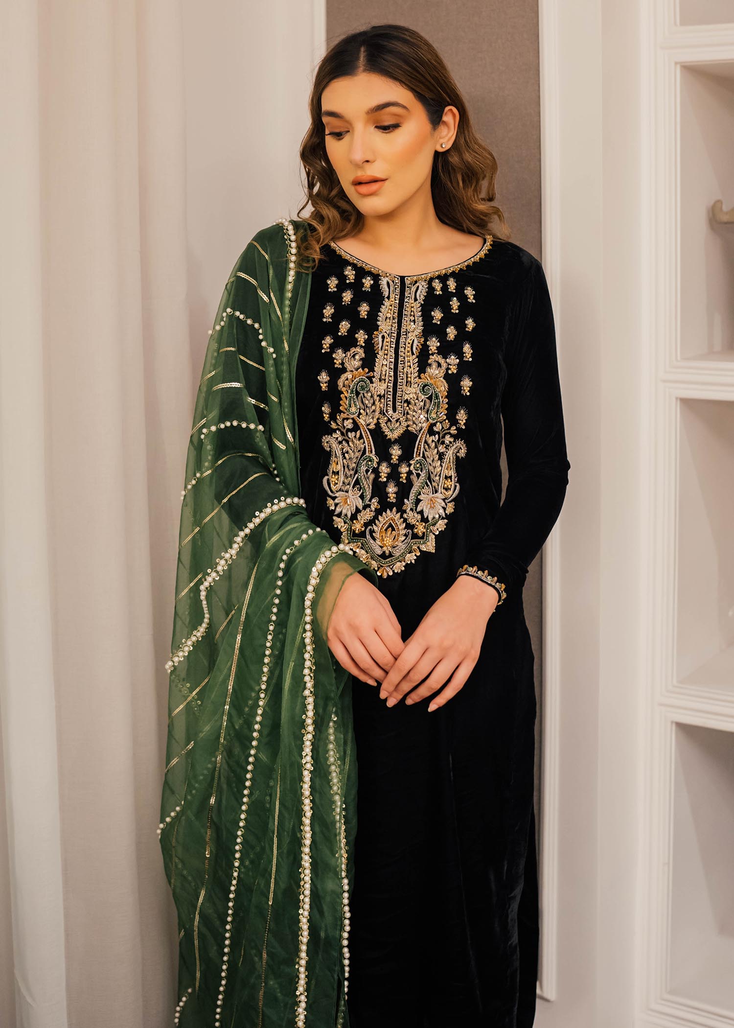 Mahum Asad | Winter Edit | Ivy by Mahum Asad - Designer Dress - Type: Ladies Clothes - Available at Libayah - 100% Original