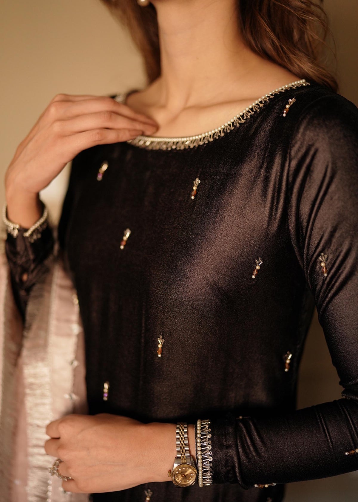 Mahum Asad | Winter Edit | Camila by Mahum Asad - Designer Dress - Type: Ladies Clothes - Available at Libayah - 100% Original