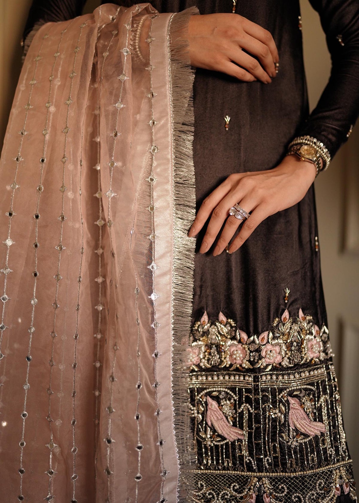 Mahum Asad | Winter Edit | Camila by Mahum Asad - Designer Dress - Type: Ladies Clothes - Available at Libayah - 100% Original