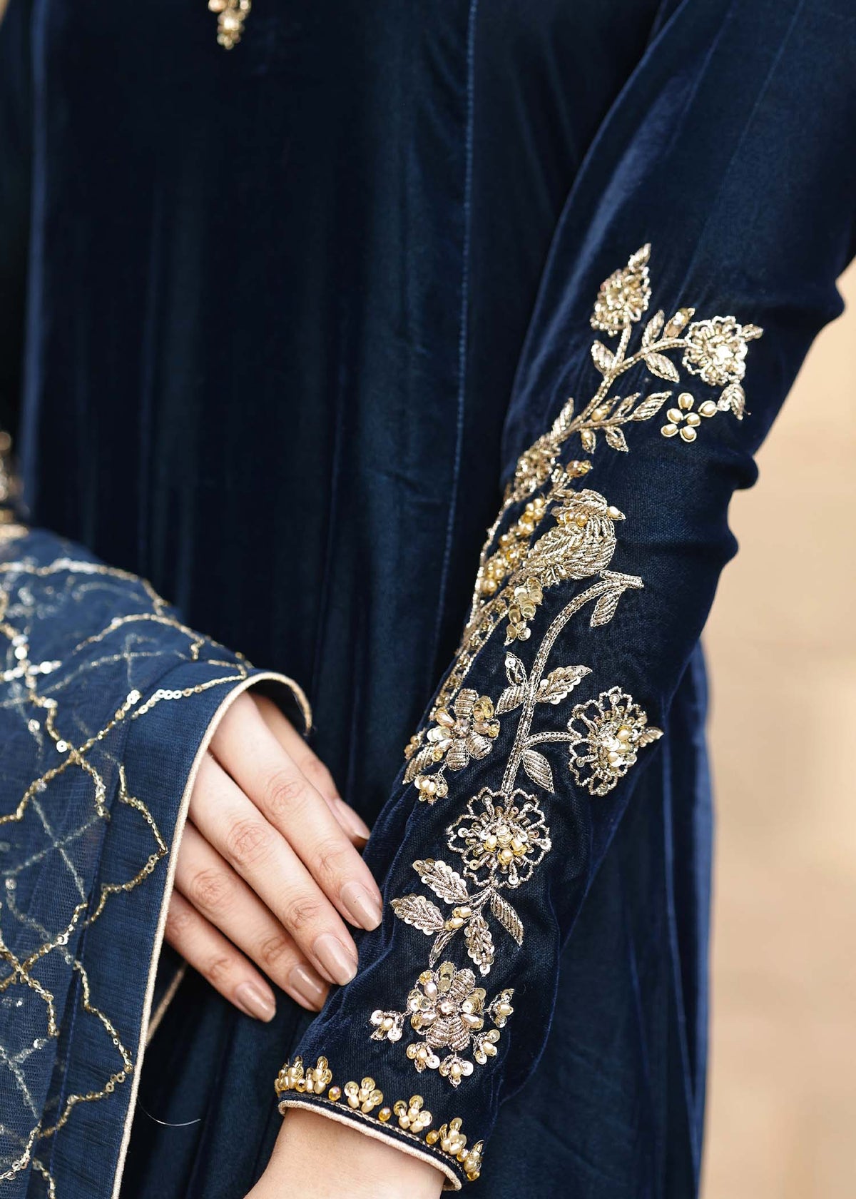 Mahum Asad | Winter Edit | ZERMINE by Mahum Asad - Designer Dress - Type: Ladies Clothes - Available at Libayah - 100% Original