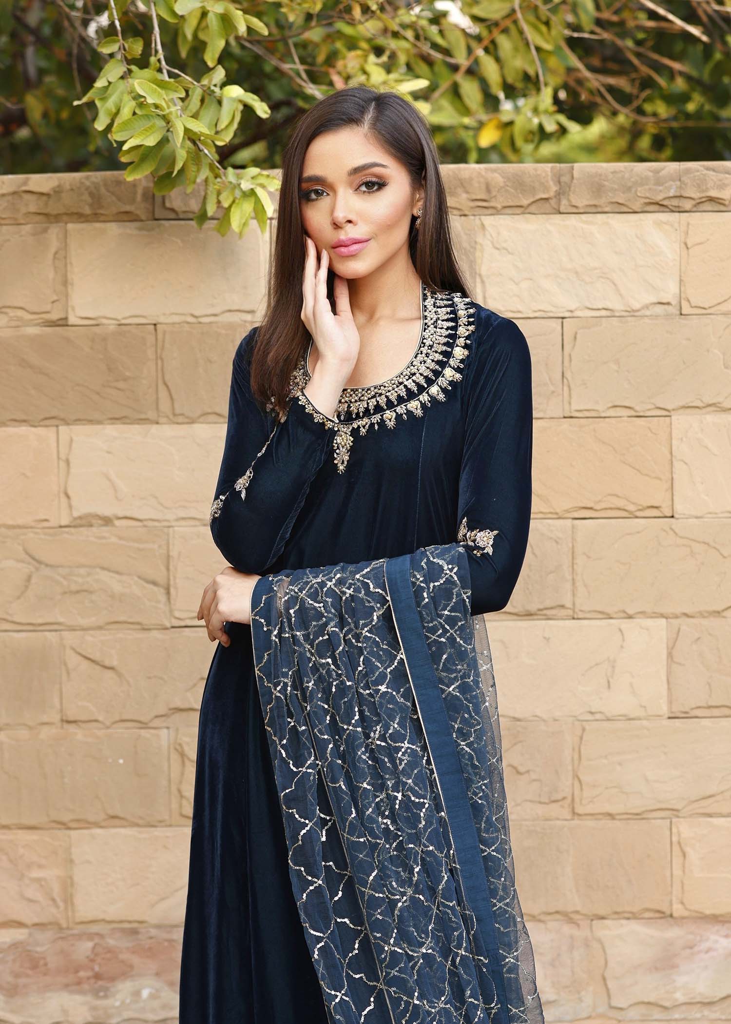 Mahum Asad | Winter Edit | ZERMINE by Mahum Asad - Designer Dress - Type: Ladies Clothes - Available at Libayah - 100% Original