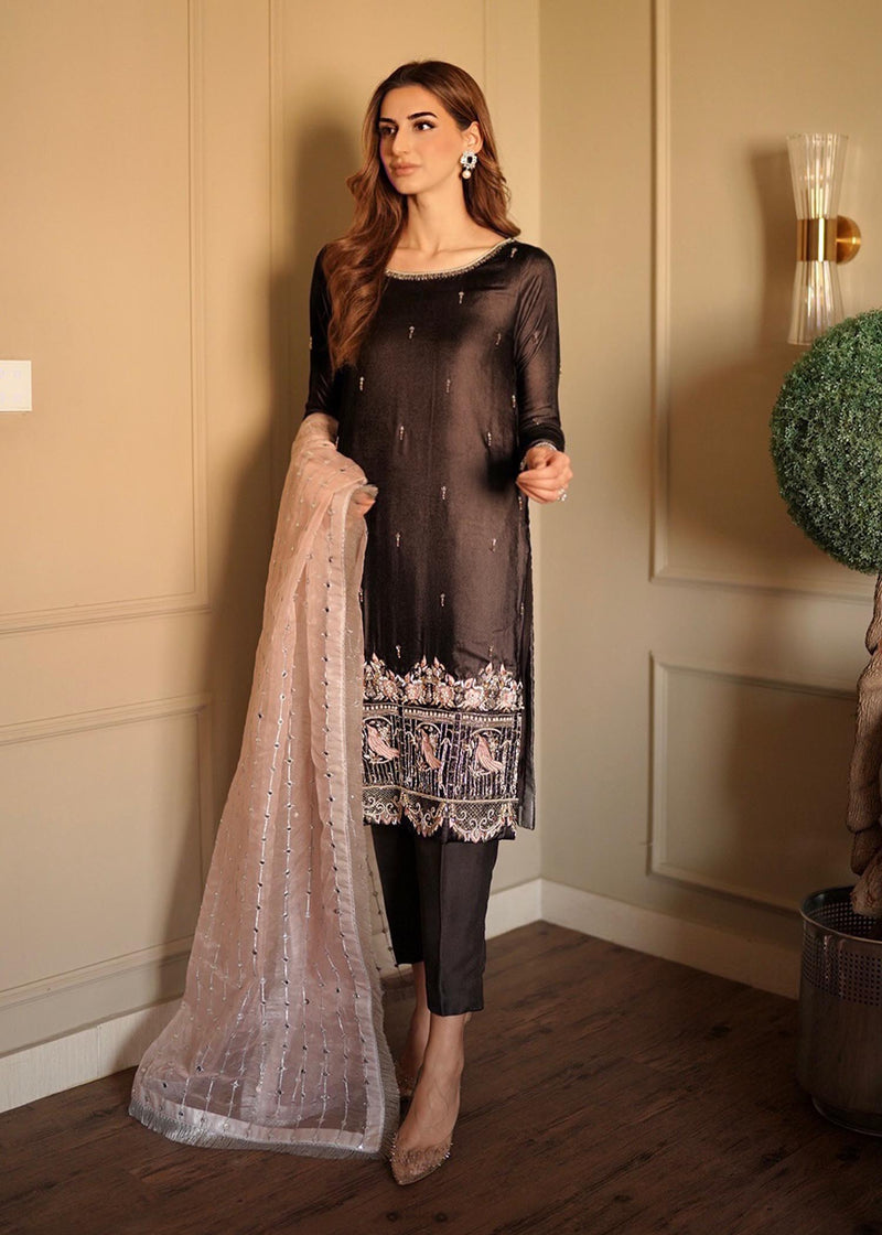 Mahum Asad | Winter Edit | Camila by Mahum Asad - Designer Dress - Type: Ladies Clothes - Available at Libayah - 100% Original