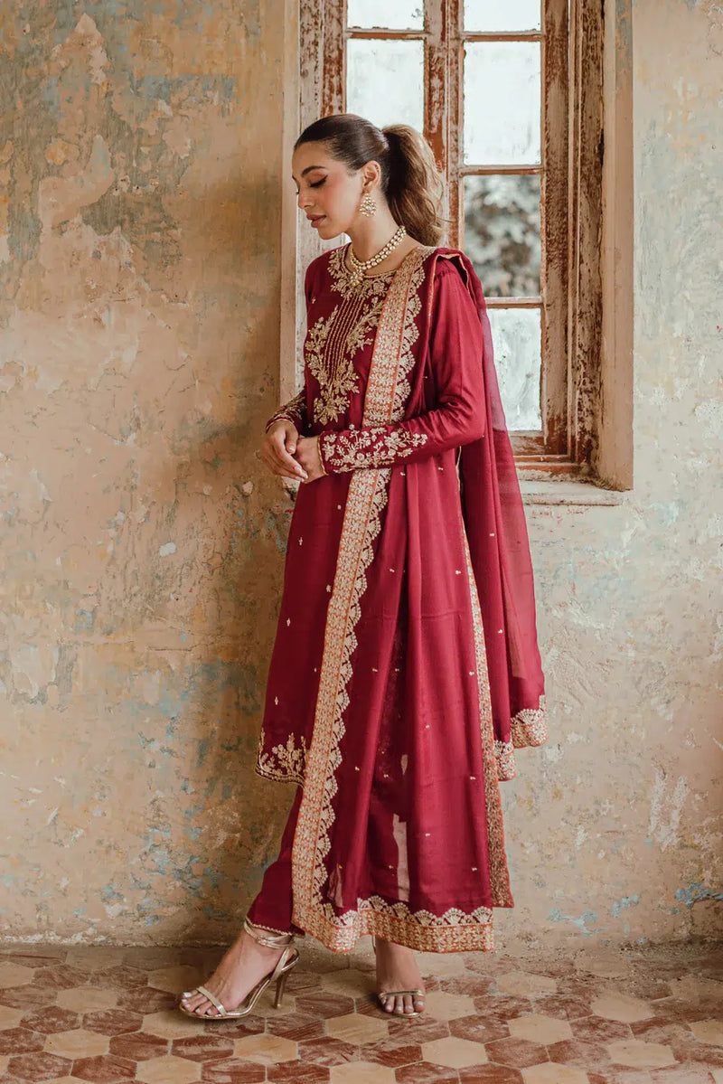 Azure | Embroidered Formals | Majestic Rouge by Azure - Designer Dress - Type: Ladies Clothes - Available at Libayah - 100% Original