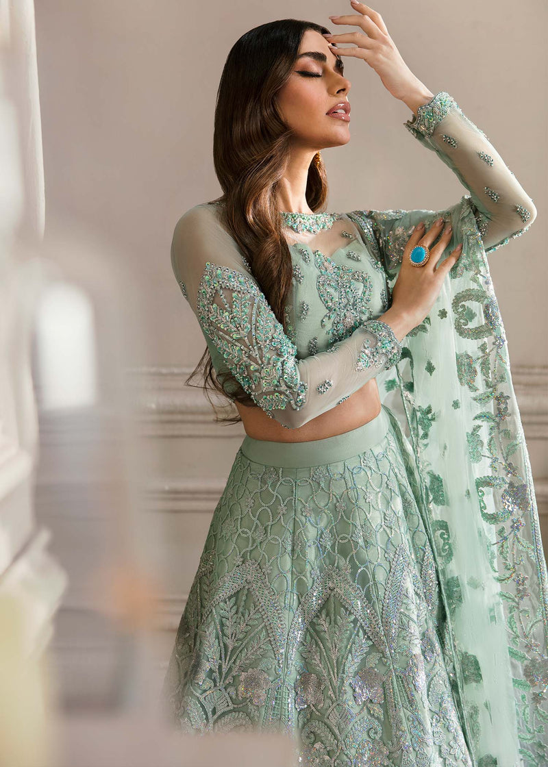 Waqas Shah | Malika - E - Elizabeth | BLUE MIST by Waqas Shah - Designer Dress - Type: Ladies Clothes - Available at Libayah - 100% Original