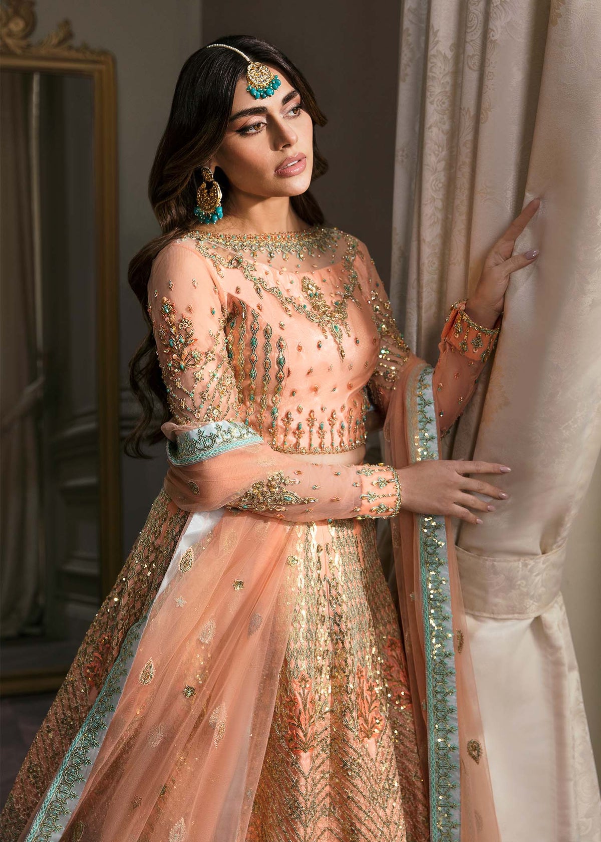 Waqas Shah | Malika - E - Elizabeth | ARTISTRY ROSE by Waqas Shah - Designer Dress - Type: Ladies Clothes - Available at Libayah - 100% Original