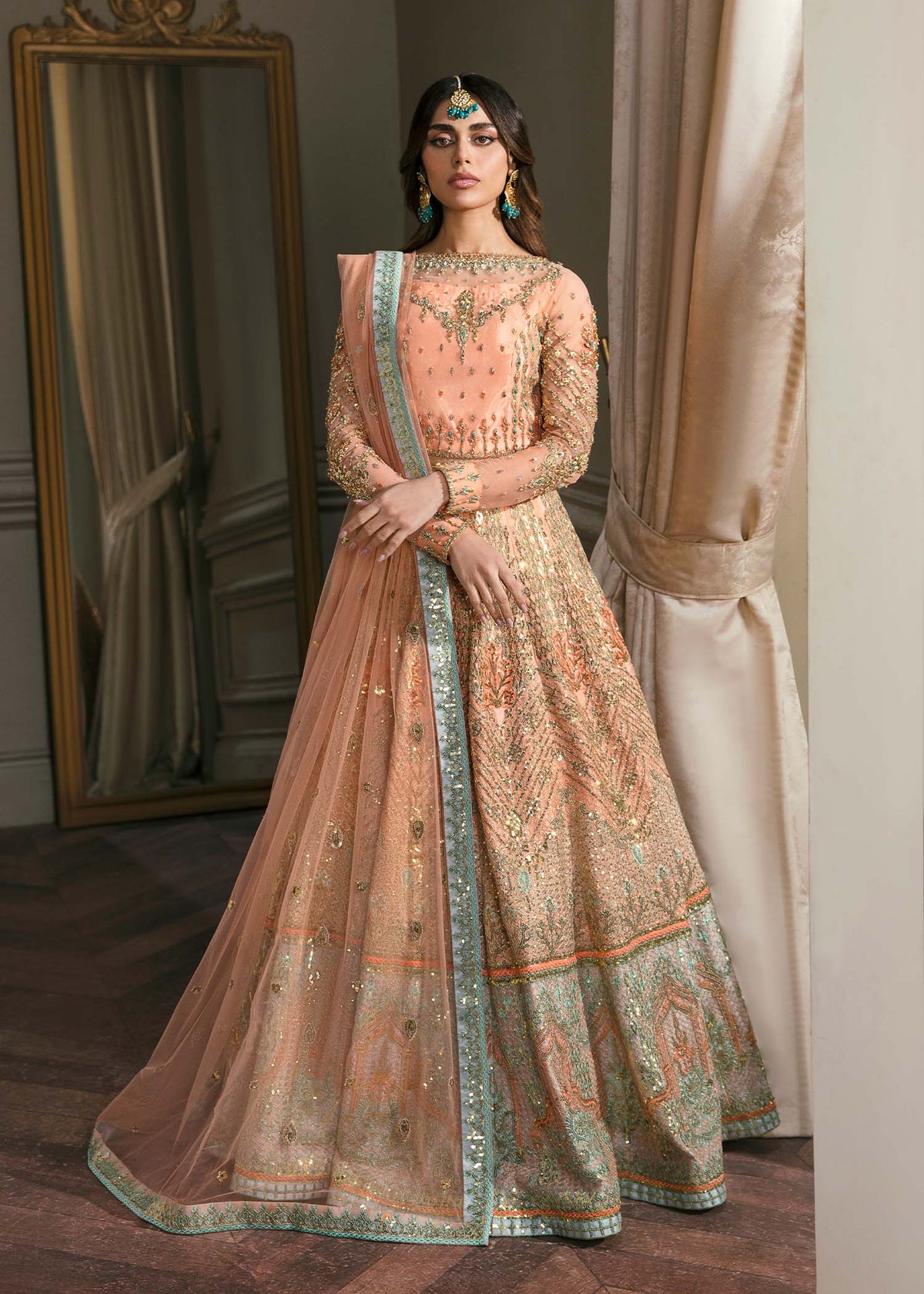 Waqas Shah | Malika - E - Elizabeth | ARTISTRY ROSE by Waqas Shah - Designer Dress - Type: Ladies Clothes - Available at Libayah - 100% Original