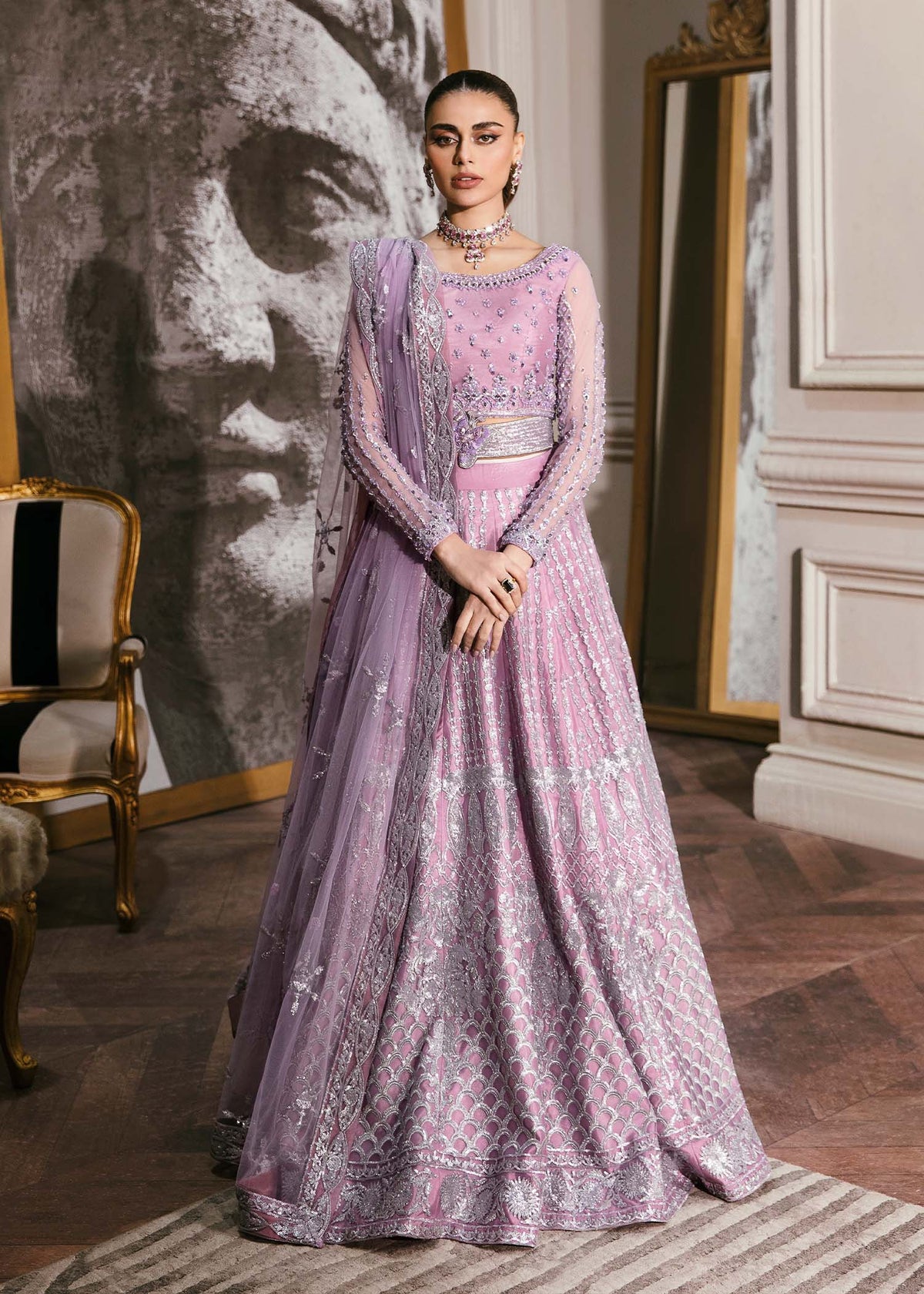 Waqas Shah | Malika - E - Elizabeth | ASTER by Waqas Shah - Designer Dress - Type: Ladies Clothes - Available at Libayah - 100% Original