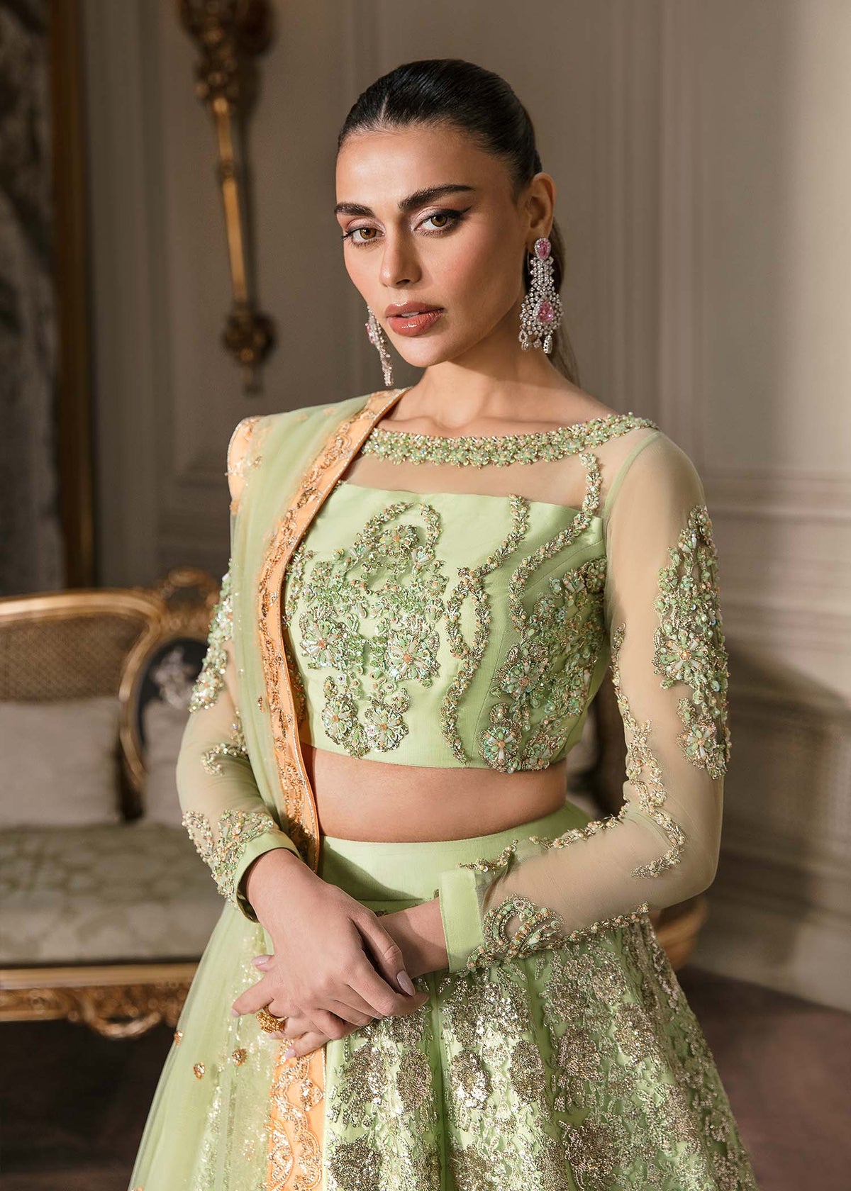 Waqas Shah | Malika - E - Elizabeth | DAISY by Waqas Shah - Designer Dress - Type: Ladies Clothes - Available at Libayah - 100% Original
