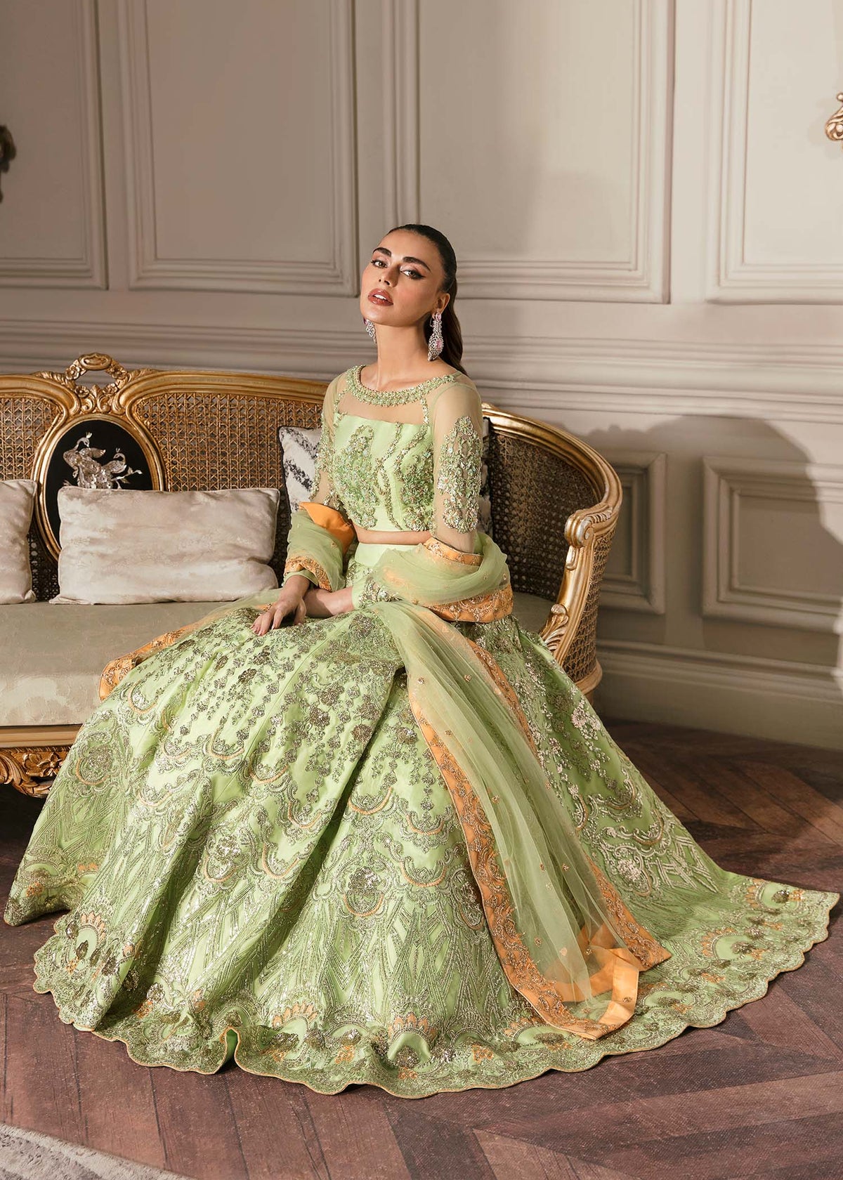 Waqas Shah | Malika - E - Elizabeth | DAISY by Waqas Shah - Designer Dress - Type: Ladies Clothes - Available at Libayah - 100% Original