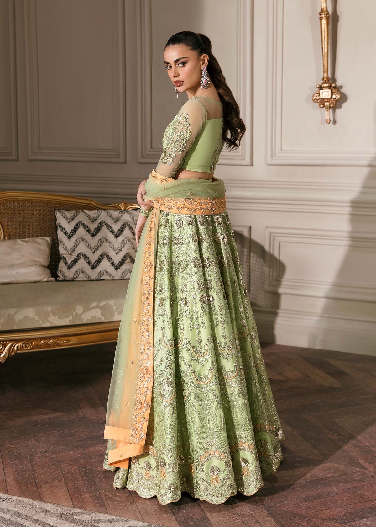 Waqas Shah | Malika - E - Elizabeth | DAISY by Waqas Shah - Designer Dress - Type: Ladies Clothes - Available at Libayah - 100% Original