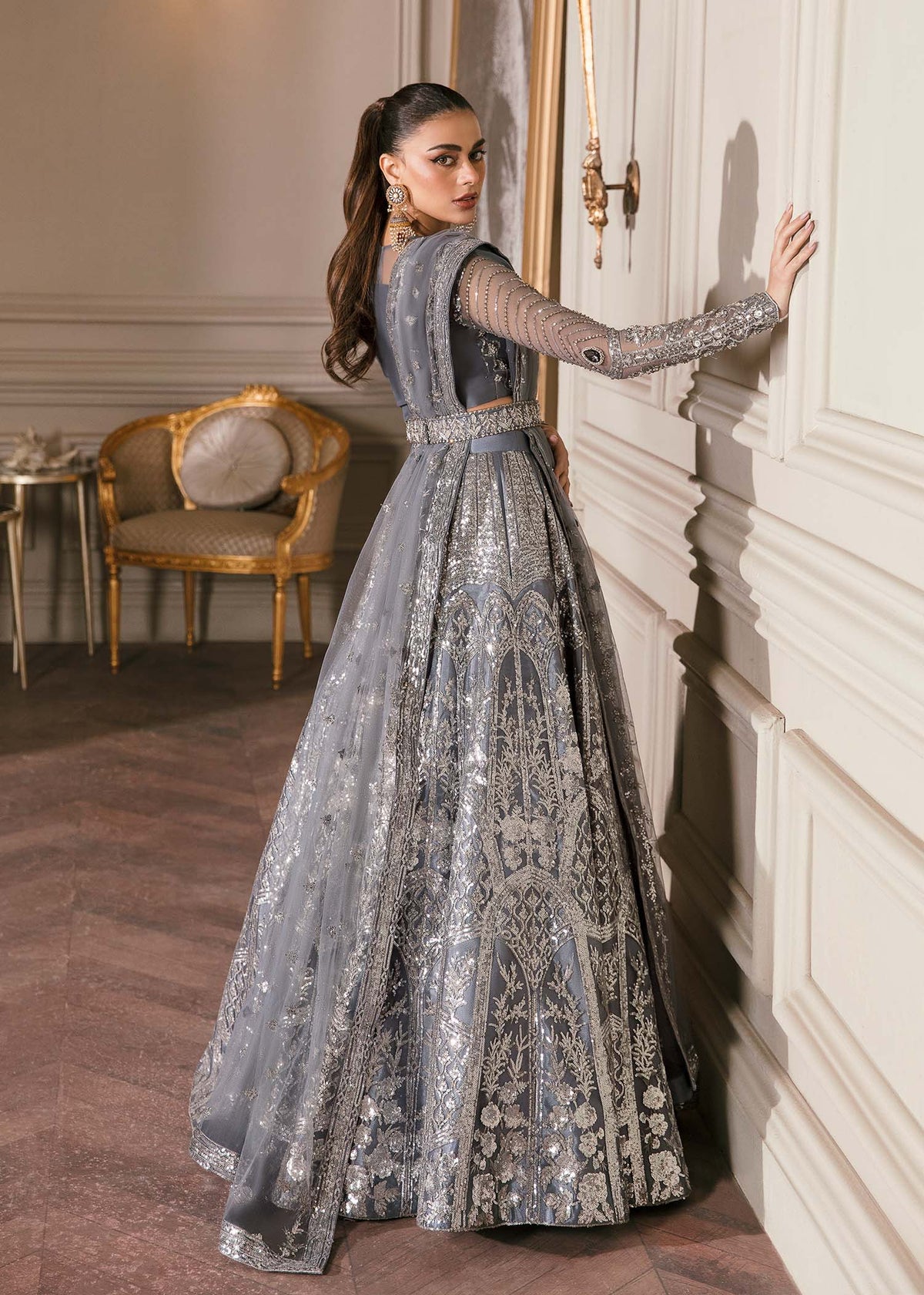 Waqas Shah | Malika - E - Elizabeth | FLORENTINA by Waqas Shah - Designer Dress - Type: Ladies Clothes - Available at Libayah - 100% Original