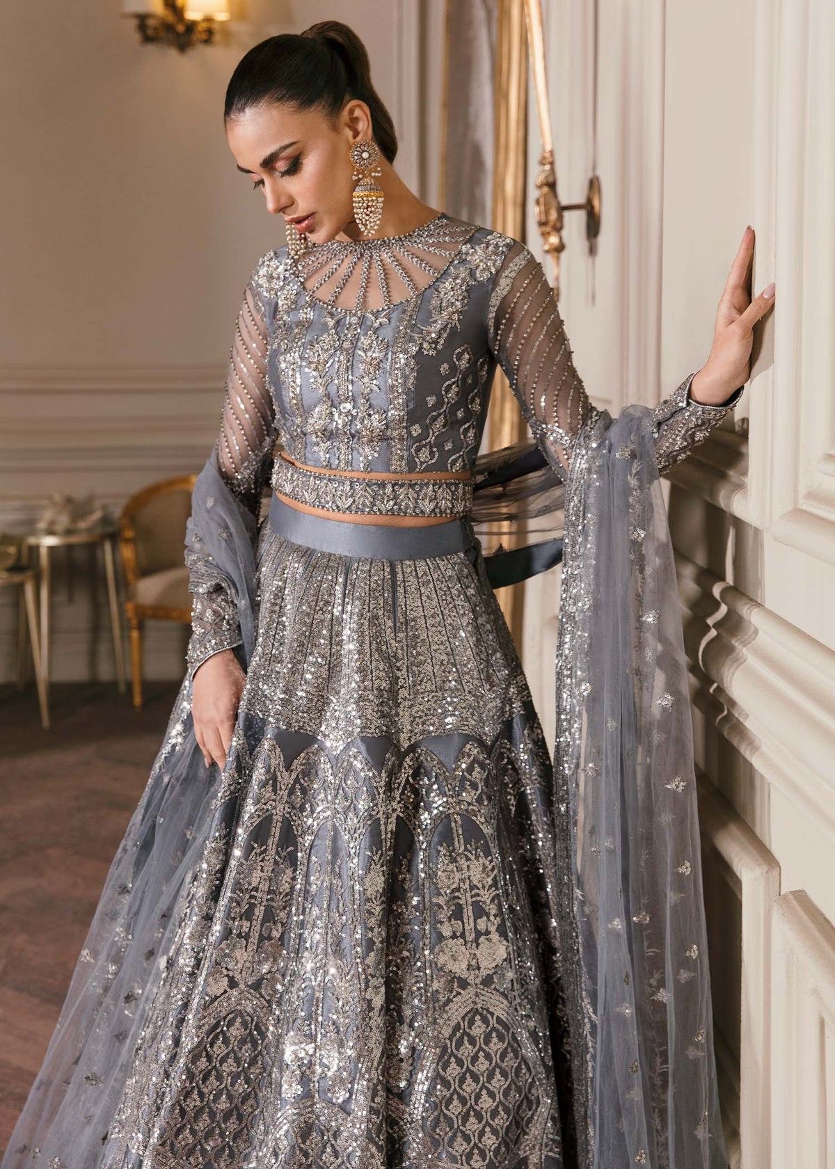 Waqas Shah | Malika - E - Elizabeth | FLORENTINA by Waqas Shah - Designer Dress - Type: Ladies Clothes - Available at Libayah - 100% Original